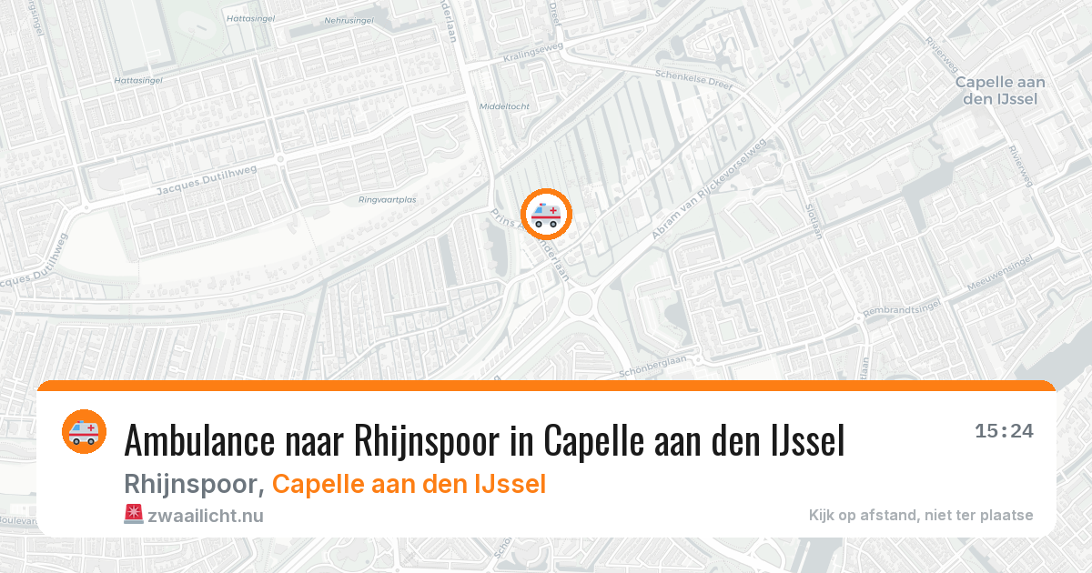Ambulance naar Rhijnspoor in Capelle aan den IJssel — 26 mei 2026