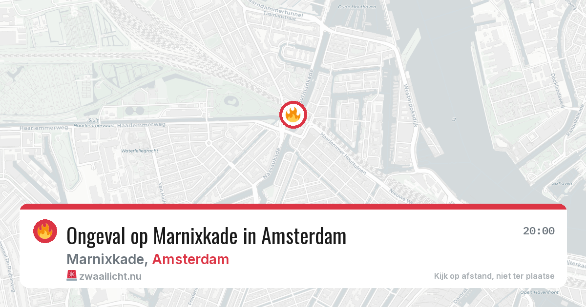 Ongeval op Marnixkade in Amsterdam — 30 mei 2026