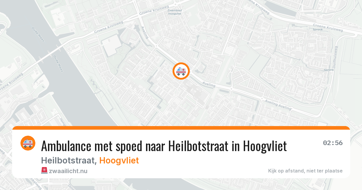 Ambulance met spoed naar Heilbotstraat in Hoogvliet — 25 jul 2026