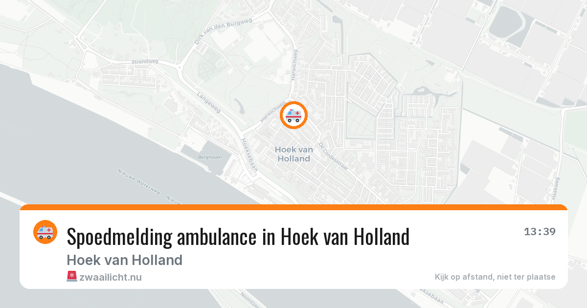 Spoedmelding ambulance in Hoek van Holland — 11 apr 2026