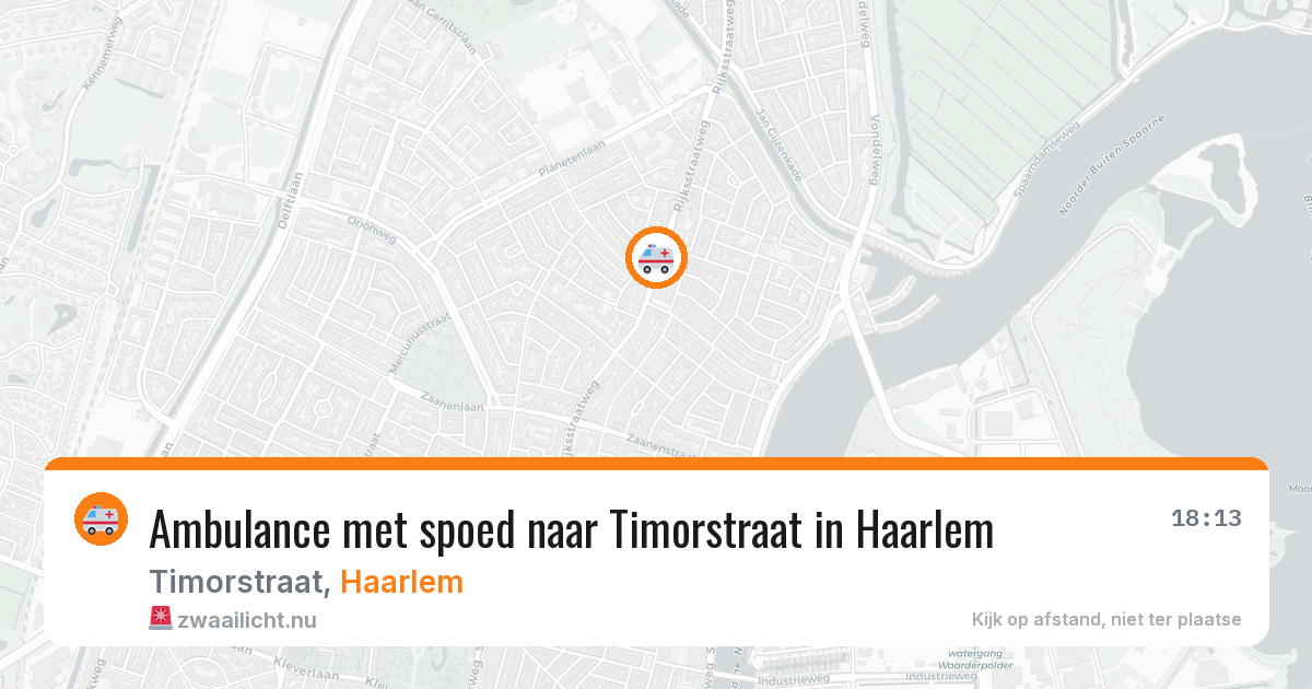 Ambulance met spoed naar Timorstraat in Haarlem — 21 mei 2026