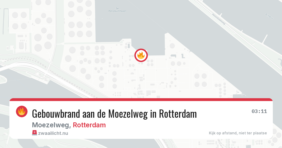 Gebouwbrand aan de Moezelweg in Rotterdam — 14 mei 2026