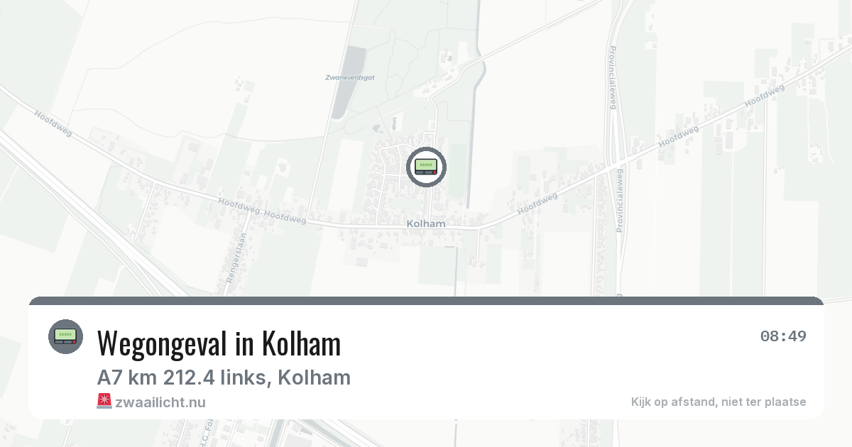 Wegongeval in Kolham — 12 feb 2026