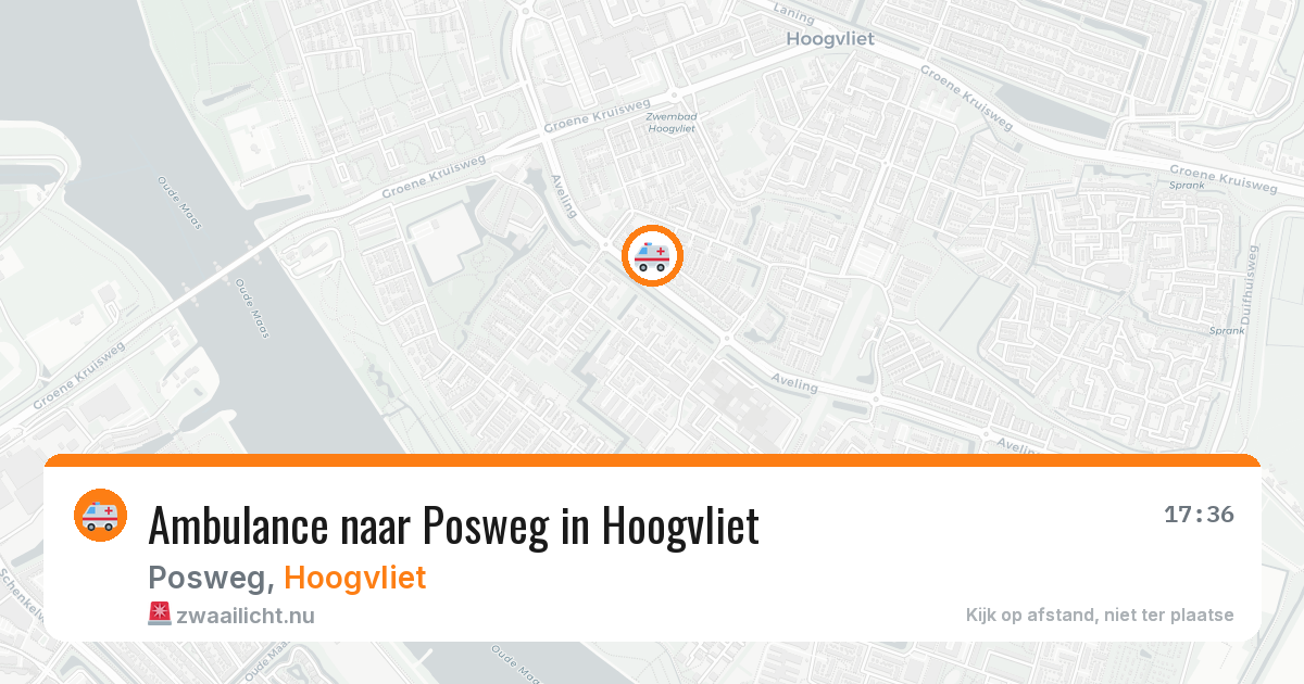 Ambulance naar Posweg in Hoogvliet — 19 jul 2026