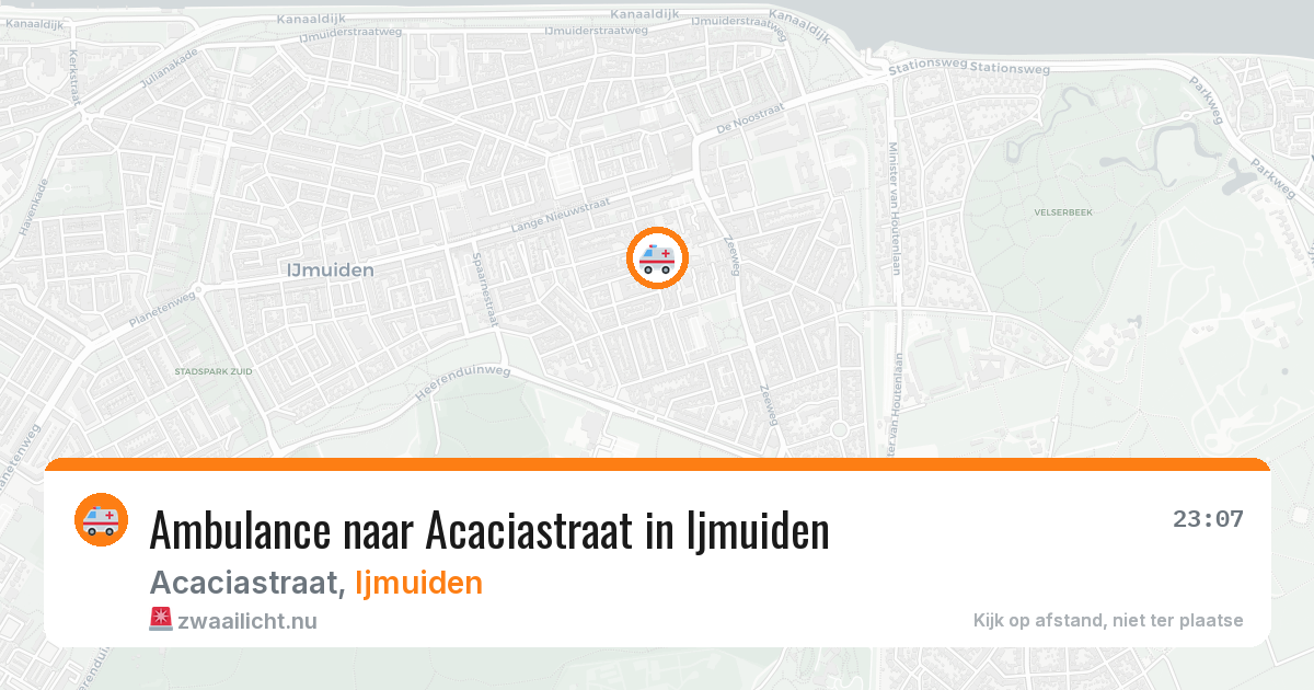 Ambulance naar Acaciastraat in Ijmuiden — 18 jul 2026