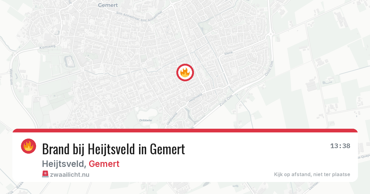 Brand bij Heijtsveld in Gemert — 21 mrt 2026