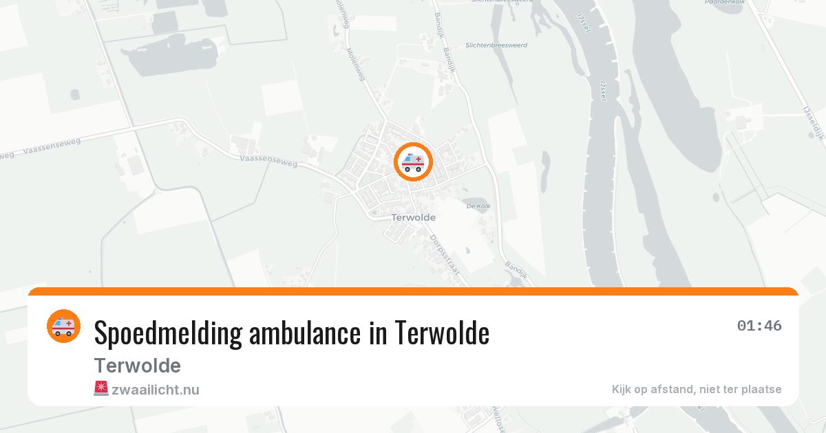 Spoedmelding ambulance in Terwolde — 11 jul 2026