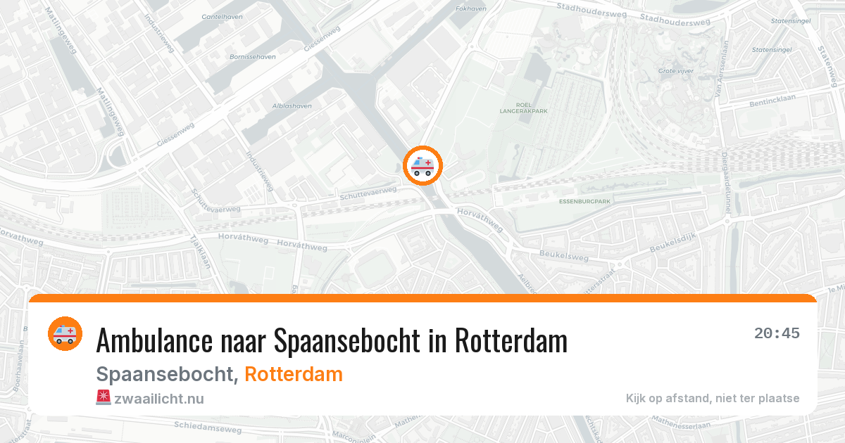 Ambulance naar Spaansebocht in Rotterdam — 16 jul 2026