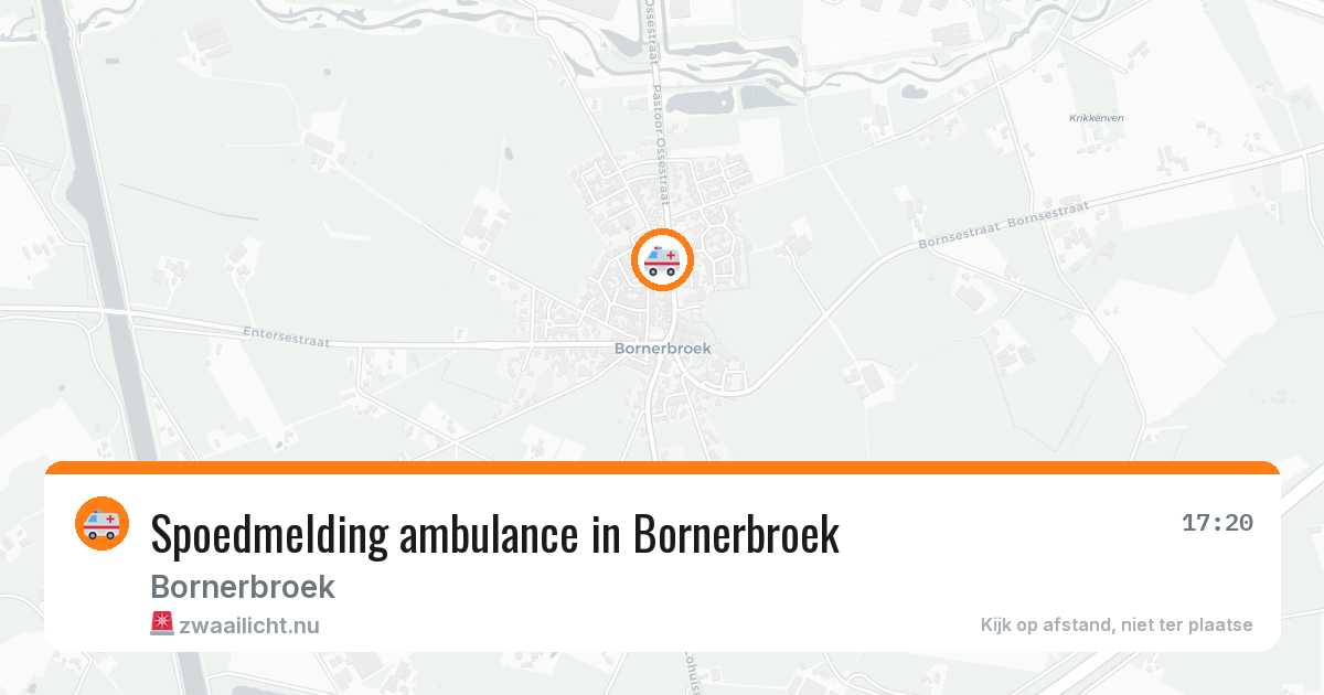 Spoedmelding ambulance in Bornerbroek — 7 feb 2026