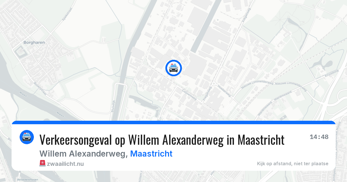 Verkeersongeval op Willem Alexanderweg in Maastricht — 12 feb 2026
