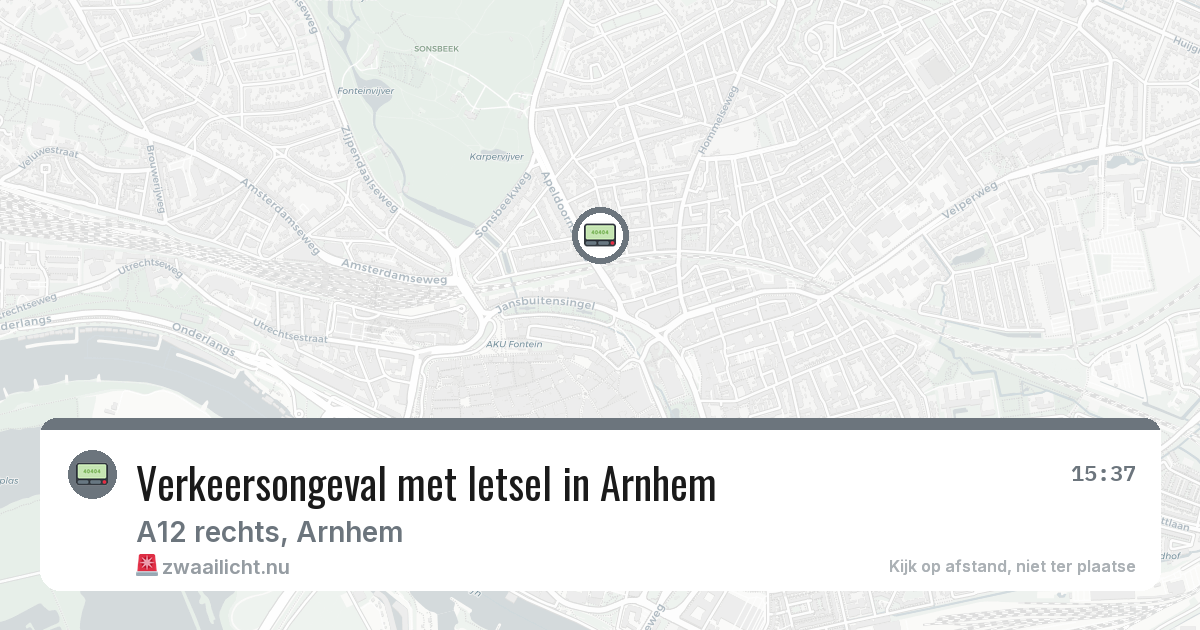 Verkeersongeval met letsel in Arnhem — 5 mrt 2026