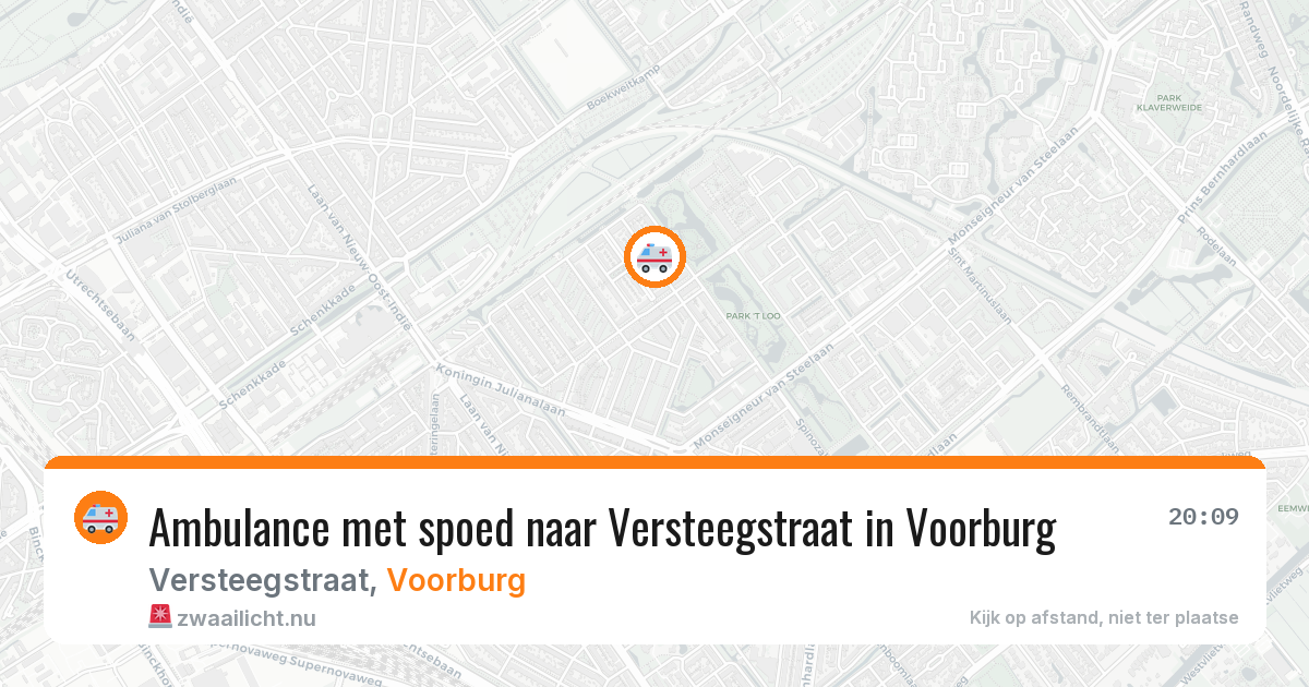 Ambulance met spoed naar Versteegstraat in Voorburg — 24 jan 2026