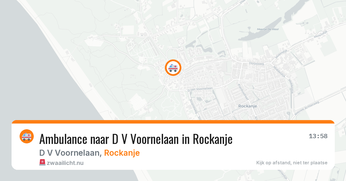 Ambulance naar D V Voornelaan in Rockanje — 15 jul 2026