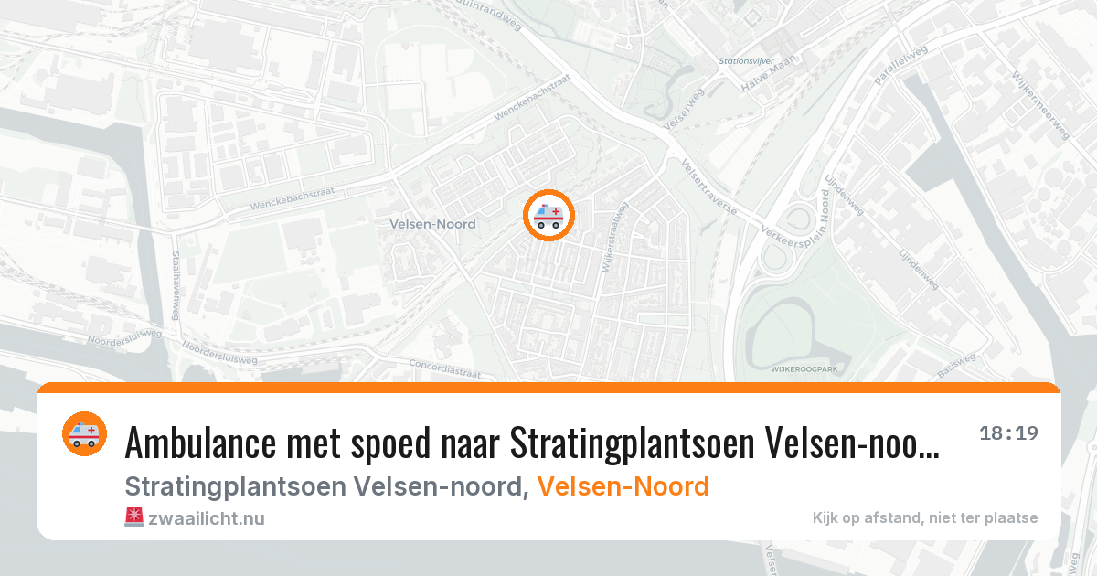 Ambulance met spoed naar Stratingplantsoen Velsen-noord in Velsen-Noord — 11 mei 2026