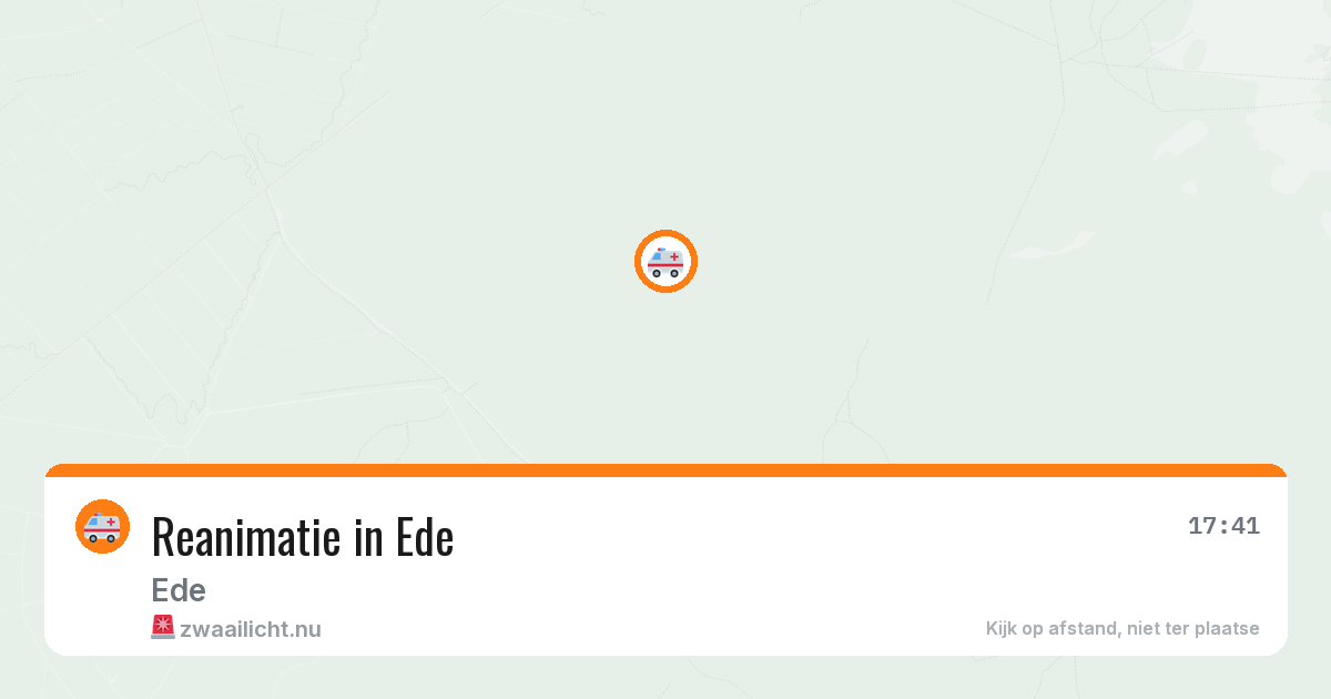 Reanimatie in Ede — 1 jun 2026