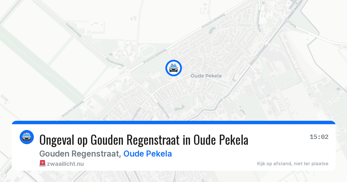 Ongeval op Gouden Regenstraat in Oude Pekela — 20 mrt 2026