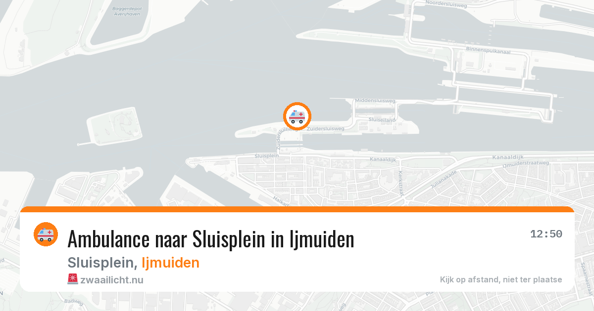 Ambulance naar Sluisplein in Ijmuiden — 18 jul 2026
