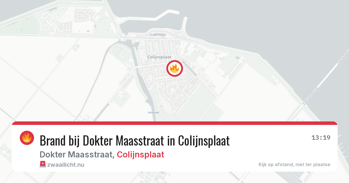 Brand bij Dokter Maasstraat in Colijnsplaat — 13 mrt 2026