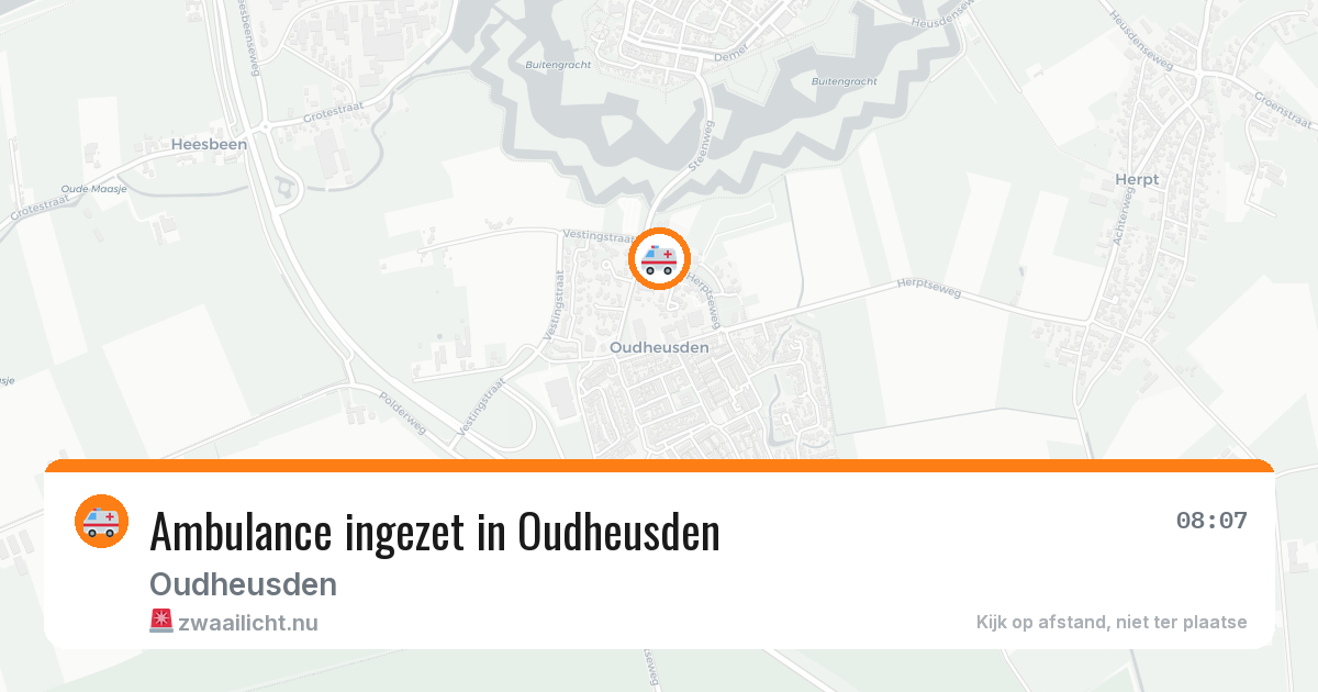 Ambulance ingezet in Oudheusden — 19 jul 2026