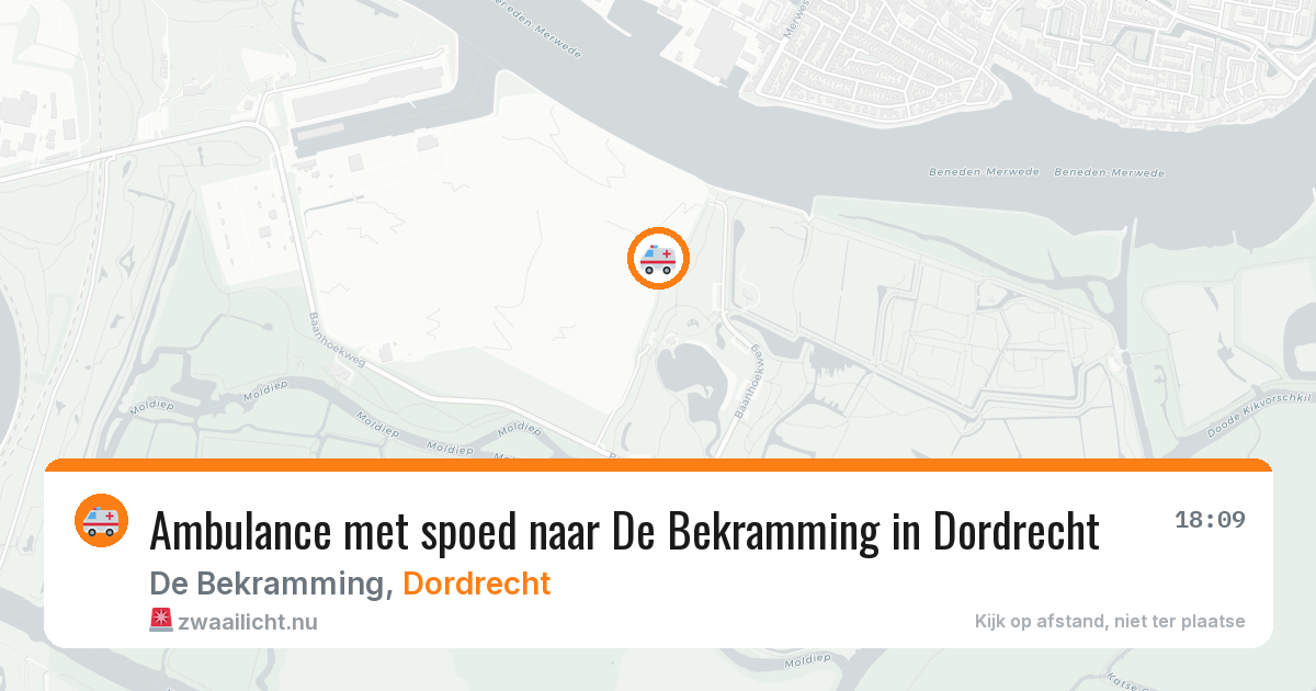 Ambulance met spoed naar De Bekramming in Dordrecht — 27 mei 2026