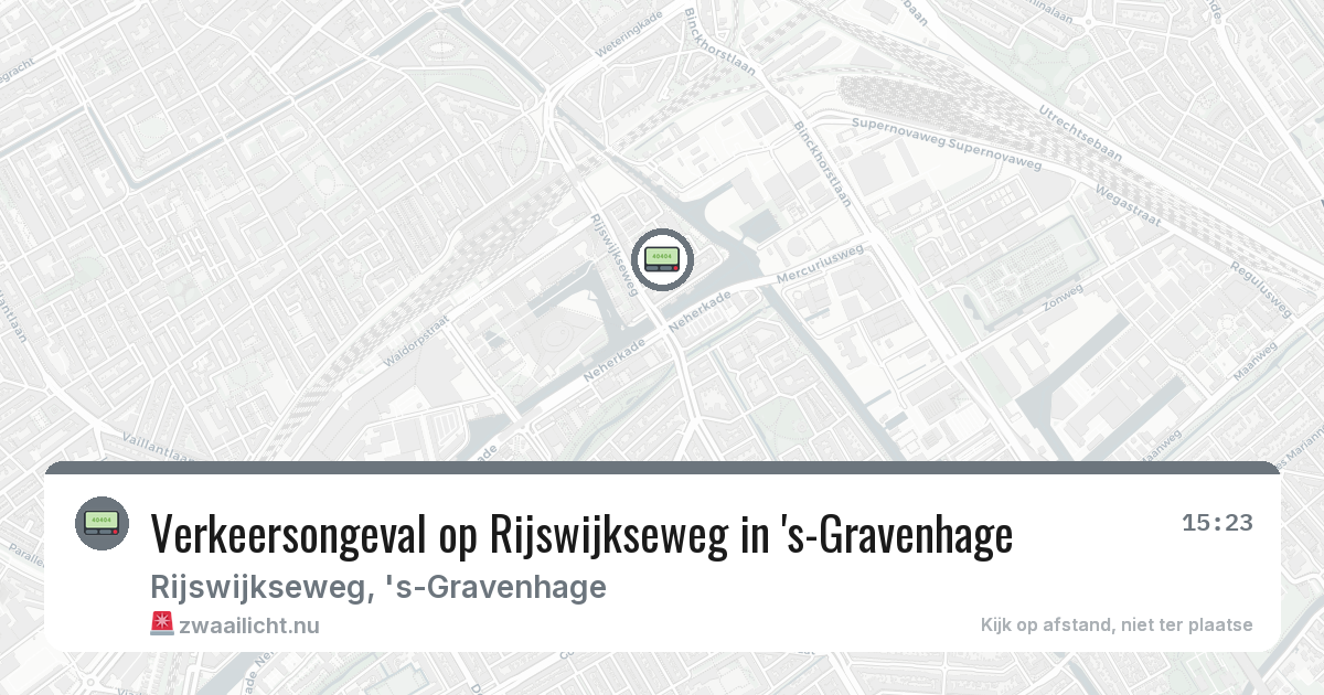 Verkeersongeval op Rijswijkseweg in 's-Gravenhage — 7 mrt 2026