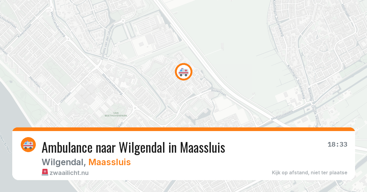 Ambulance naar Wilgendal in Maassluis — 8 jun 2026
