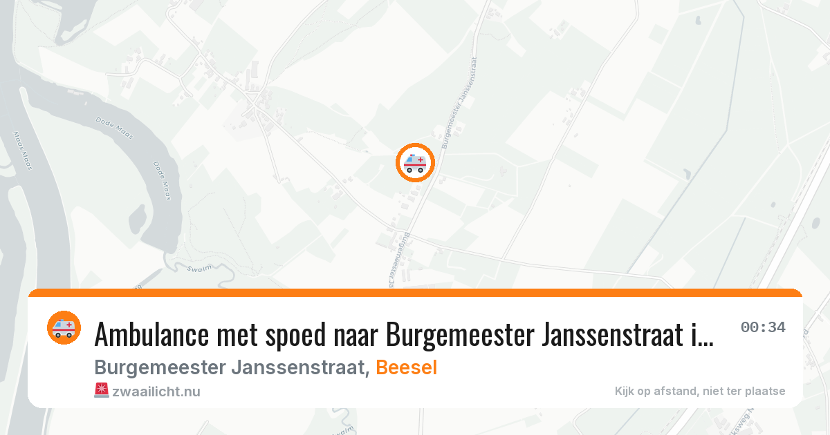 Ambulance met spoed naar Burgemeester Janssenstraat in Beesel — 4 jul 2026