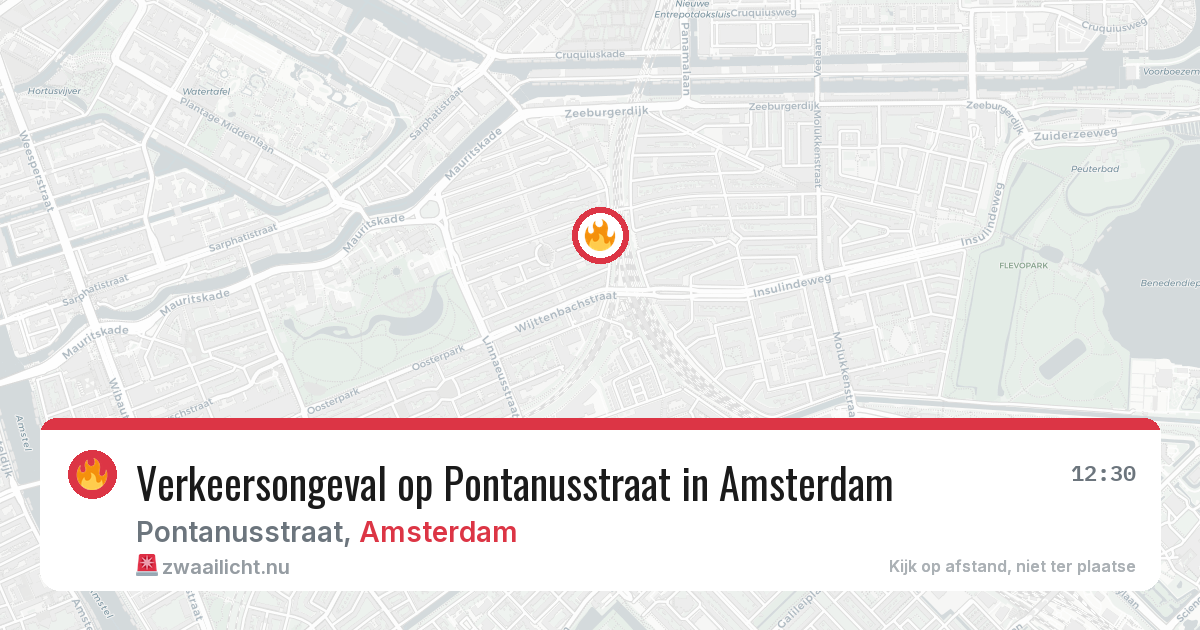 Verkeersongeval op Pontanusstraat in Amsterdam — 6 jun 2026