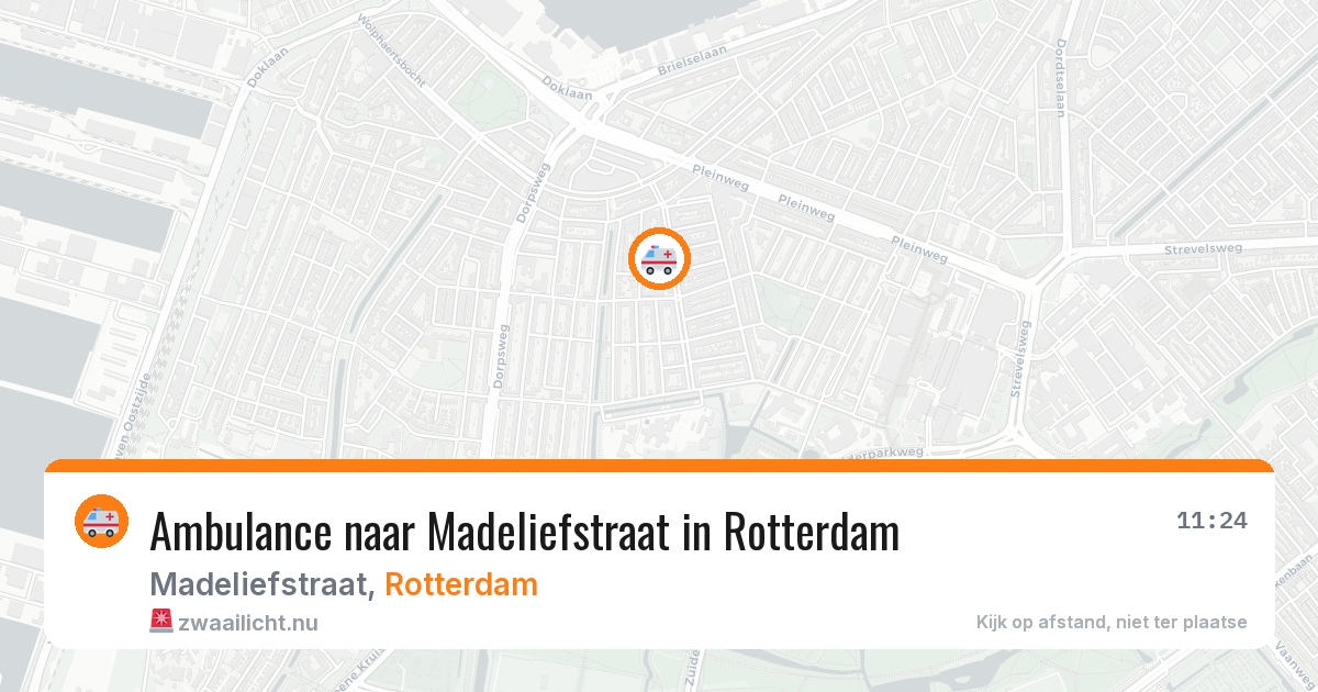 Ambulance naar Madeliefstraat in Rotterdam — 14 jul 2026