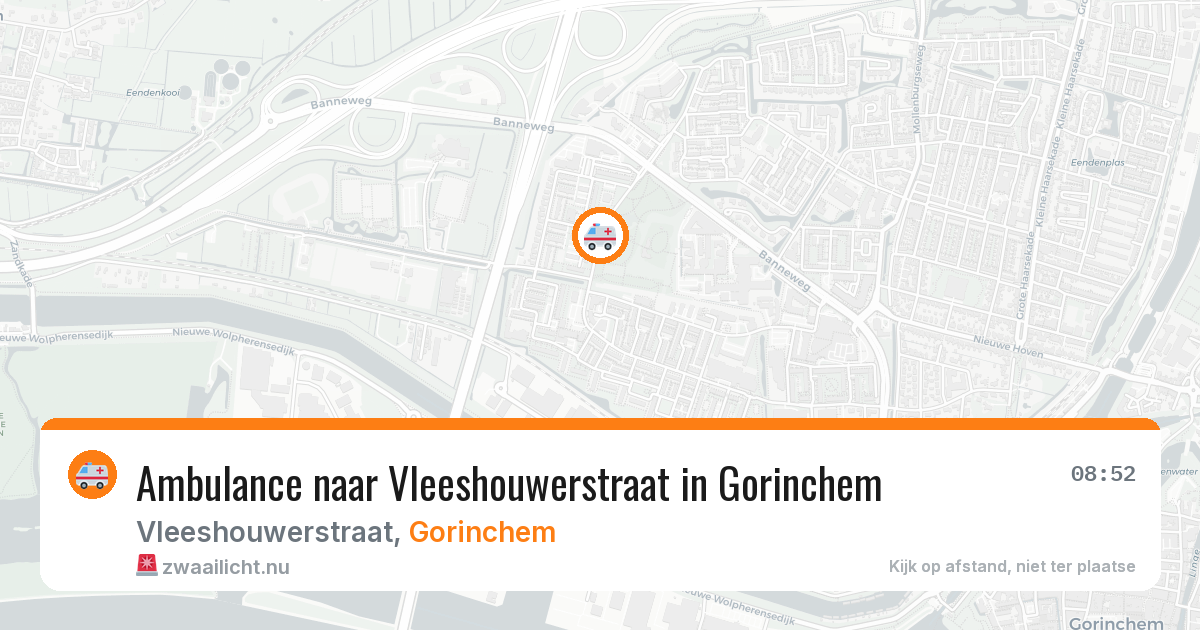 Ambulance naar Vleeshouwerstraat in Gorinchem — 5 mei 2026