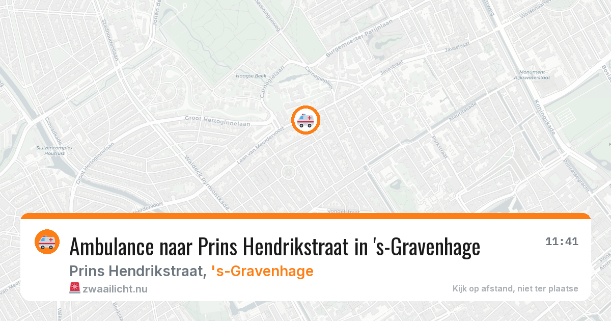 Ambulance naar Prins Hendrikstraat in 's-Gravenhage — 6 mei 2026