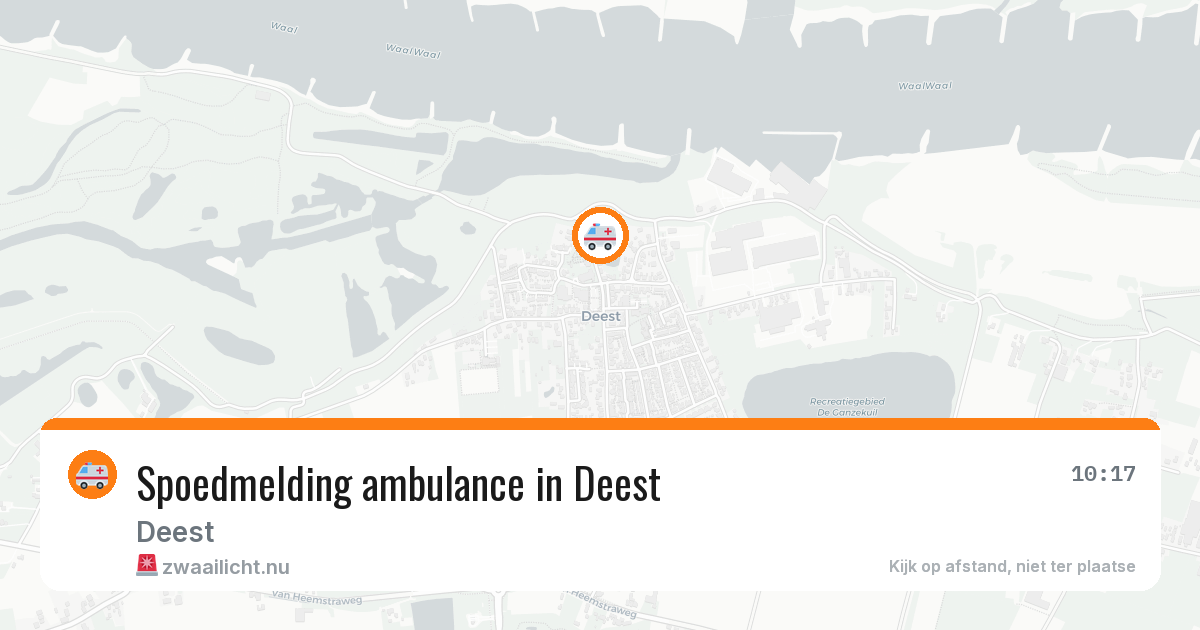 Spoedmelding ambulance in Deest — 12 jul 2026