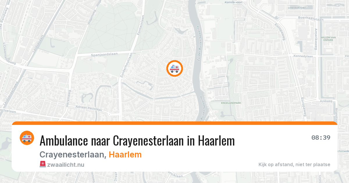 Ambulance naar Crayenesterlaan in Haarlem — 18 mei 2026