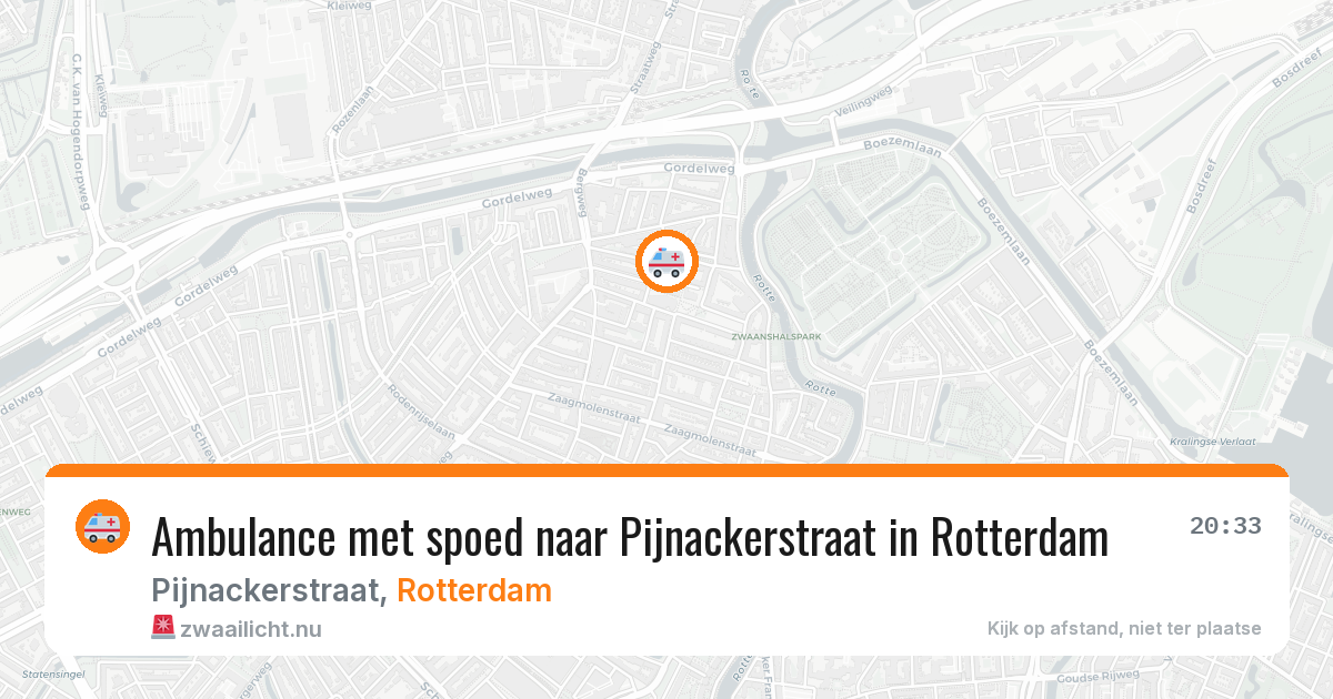 Ambulance met spoed naar Pijnackerstraat in Rotterdam — 29 mrt 2026