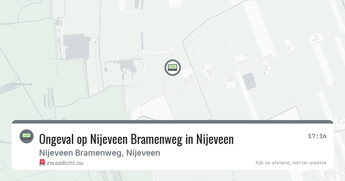 Ongeval op Nijeveen Bramenweg in Nijeveen — 6 feb 2026