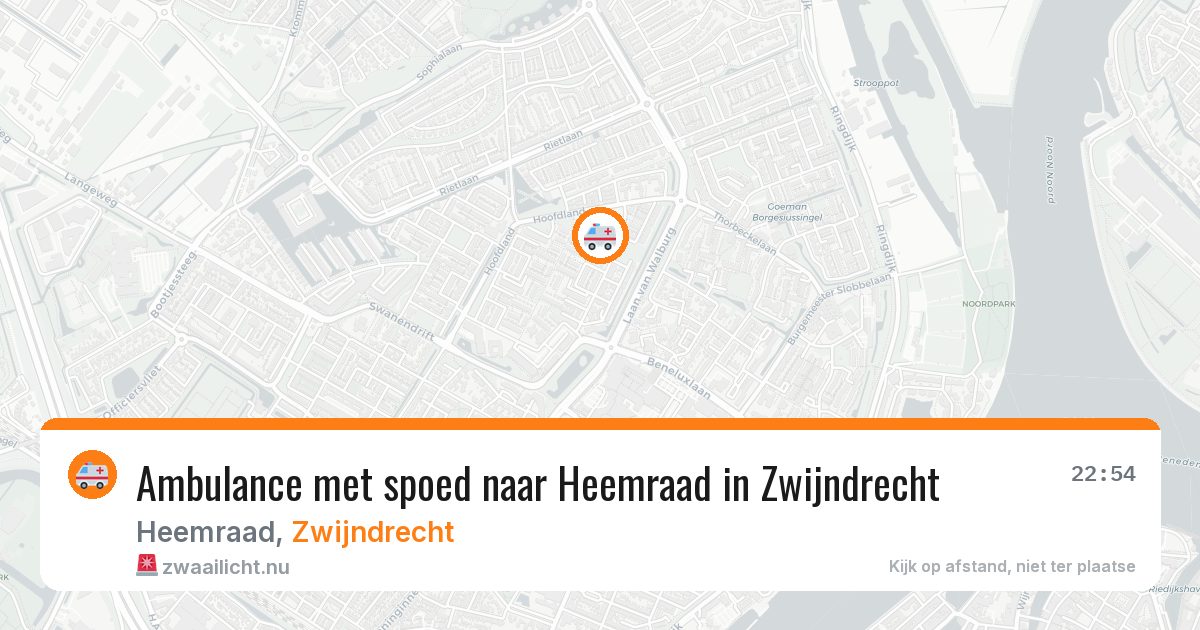 Ambulance met spoed naar Heemraad in Zwijndrecht — 15 jul 2026