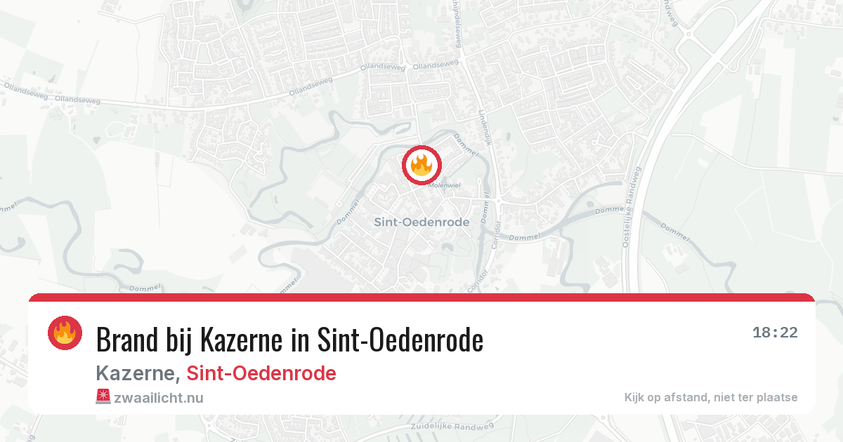 Brand bij Kazerne in Sint-Oedenrode — 16 mrt 2026