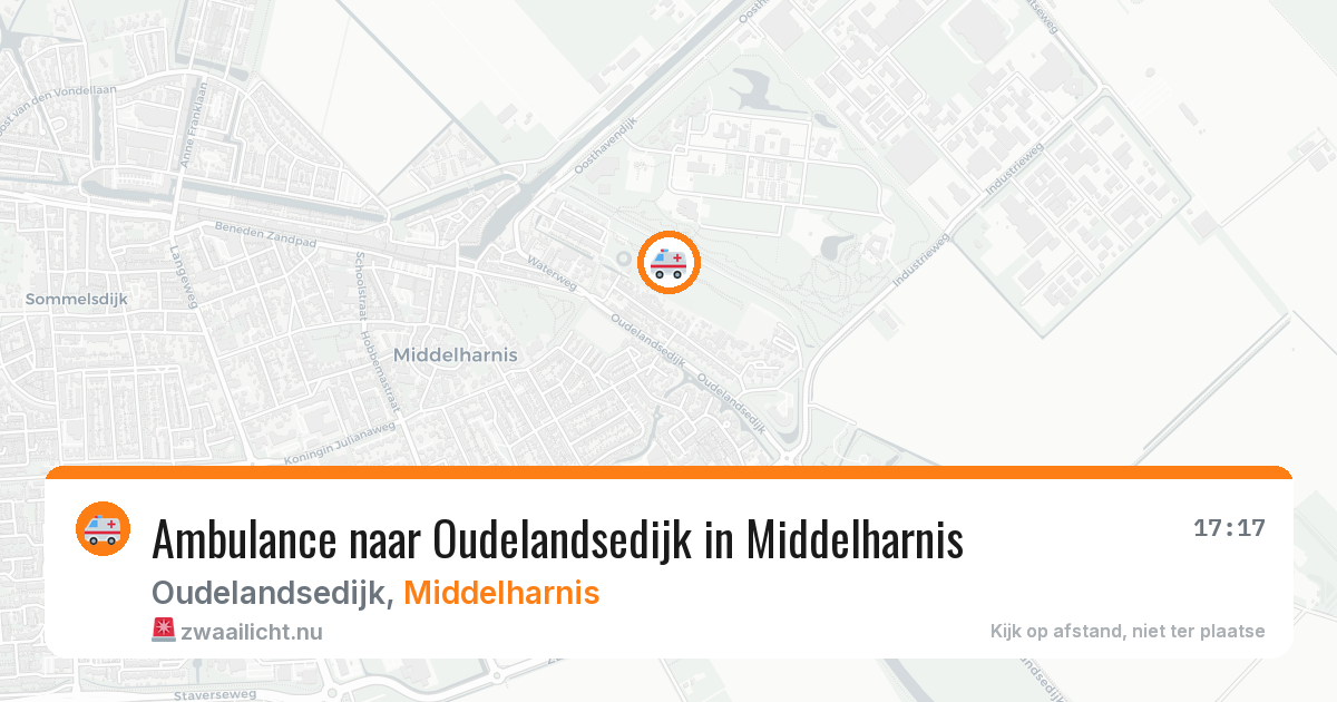 Ambulance naar Oudelandsedijk in Middelharnis — 4 apr 2026