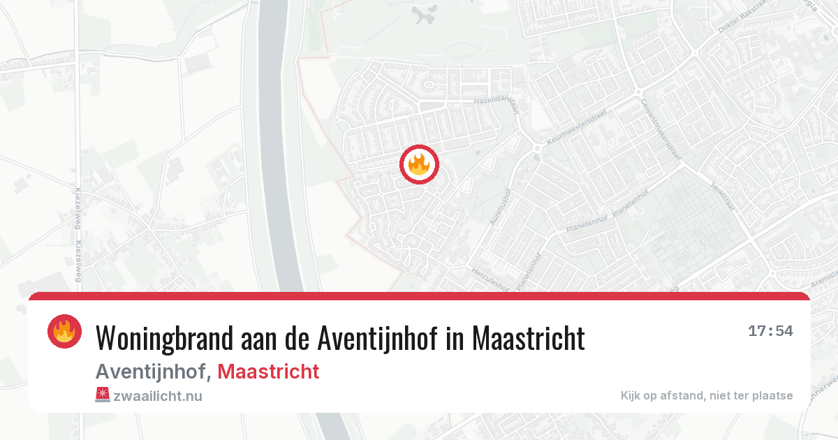 Woningbrand aan de Aventijnhof in Maastricht — 4 mei 2026