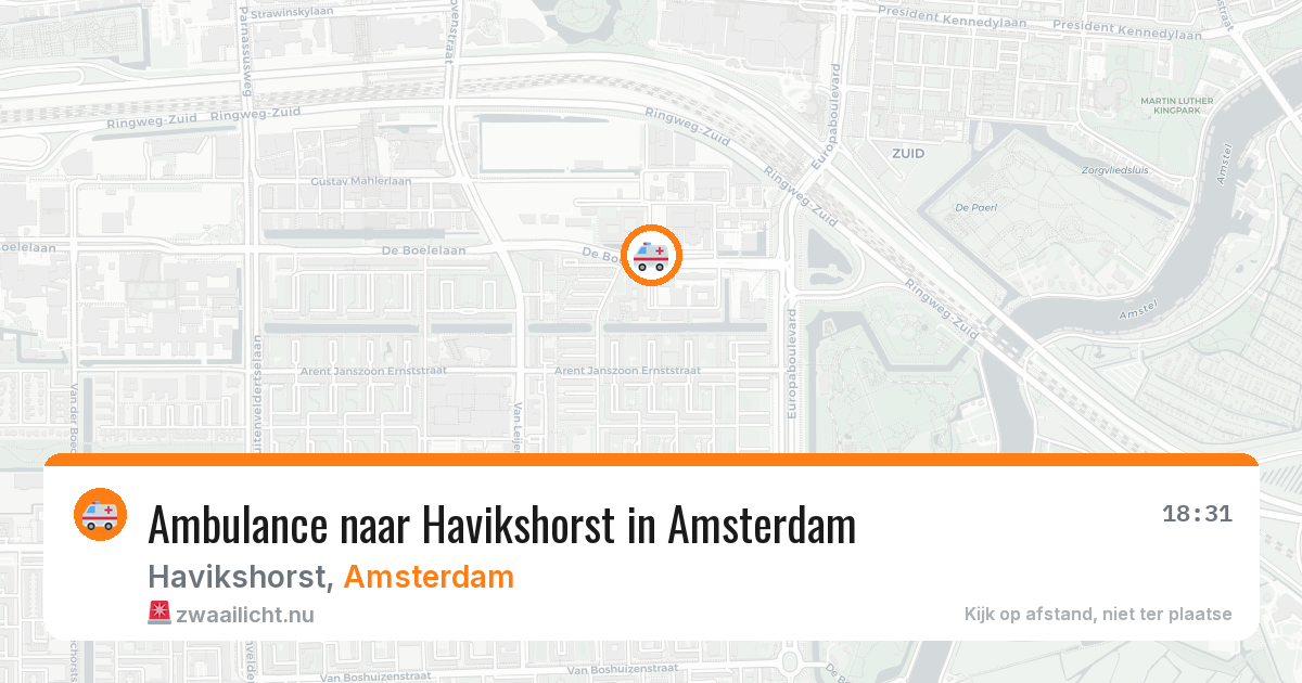 Ambulance naar Havikshorst in Amsterdam — 24 mrt 2026