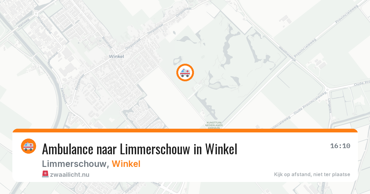 Ambulance naar Limmerschouw in Winkel — 19 jul 2026