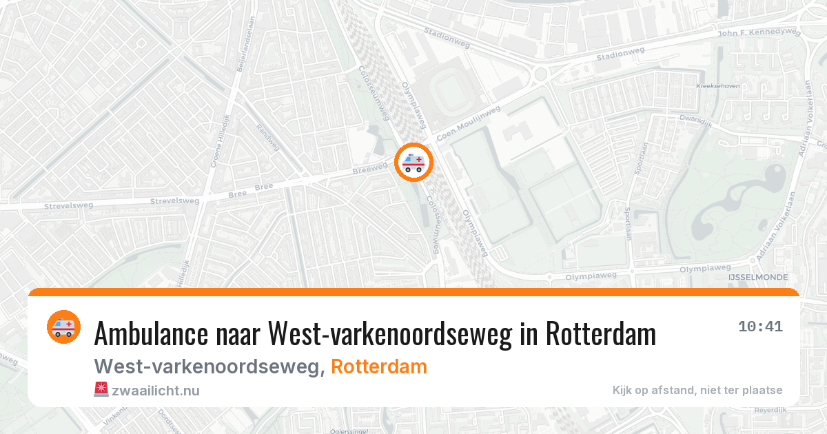 Ambulance naar West-varkenoordseweg in Rotterdam — 25 jul 2026