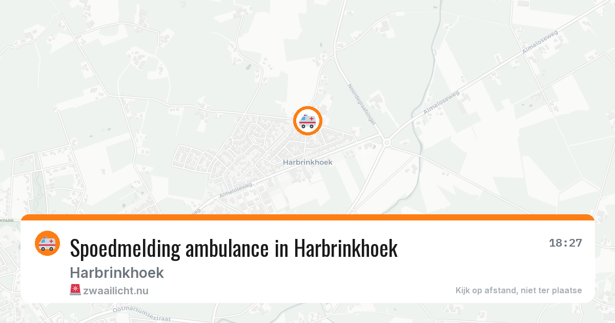 Spoedmelding ambulance in Harbrinkhoek — 26 jun 2026