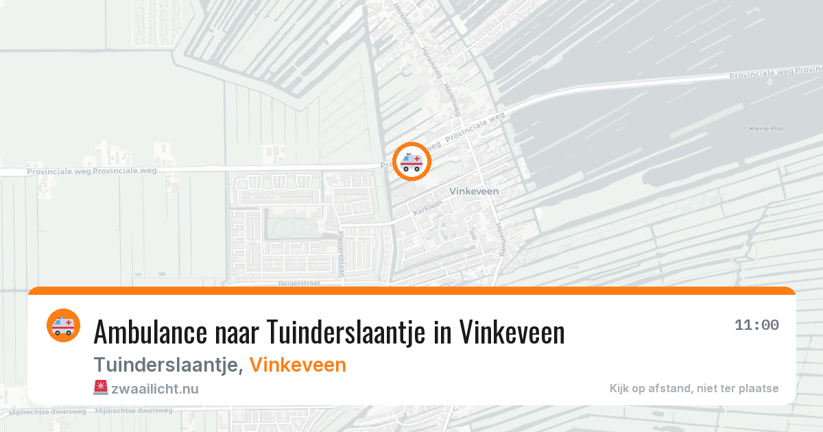Ambulance naar Tuinderslaantje in Vinkeveen — 7 apr 2026
