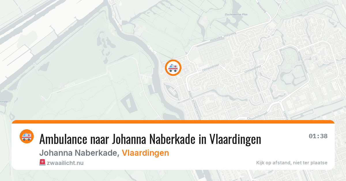 Ambulance naar Johanna Naberkade in Vlaardingen — 23 jul 2026