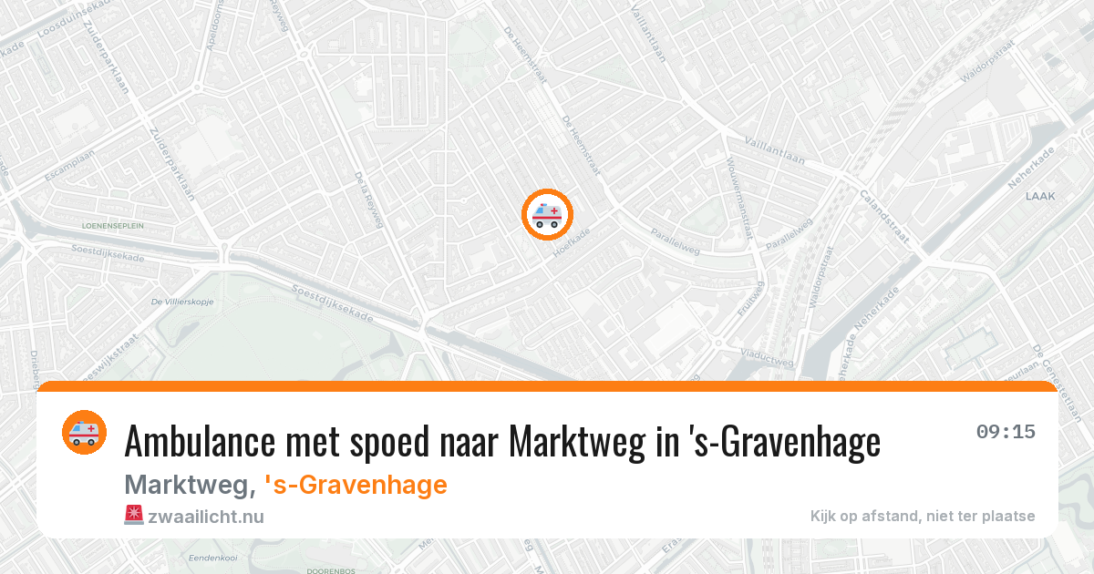Ambulance met spoed naar Marktweg in 's-Gravenhage — 1 feb 2026