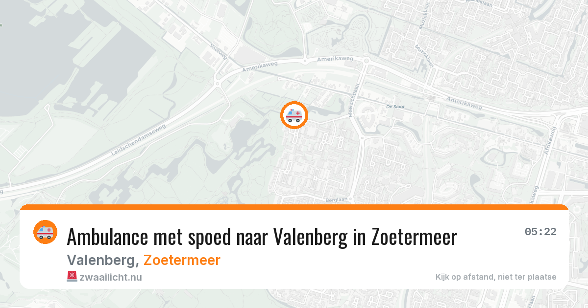 Ambulance met spoed naar Valenberg in Zoetermeer — 12 mei 2026
