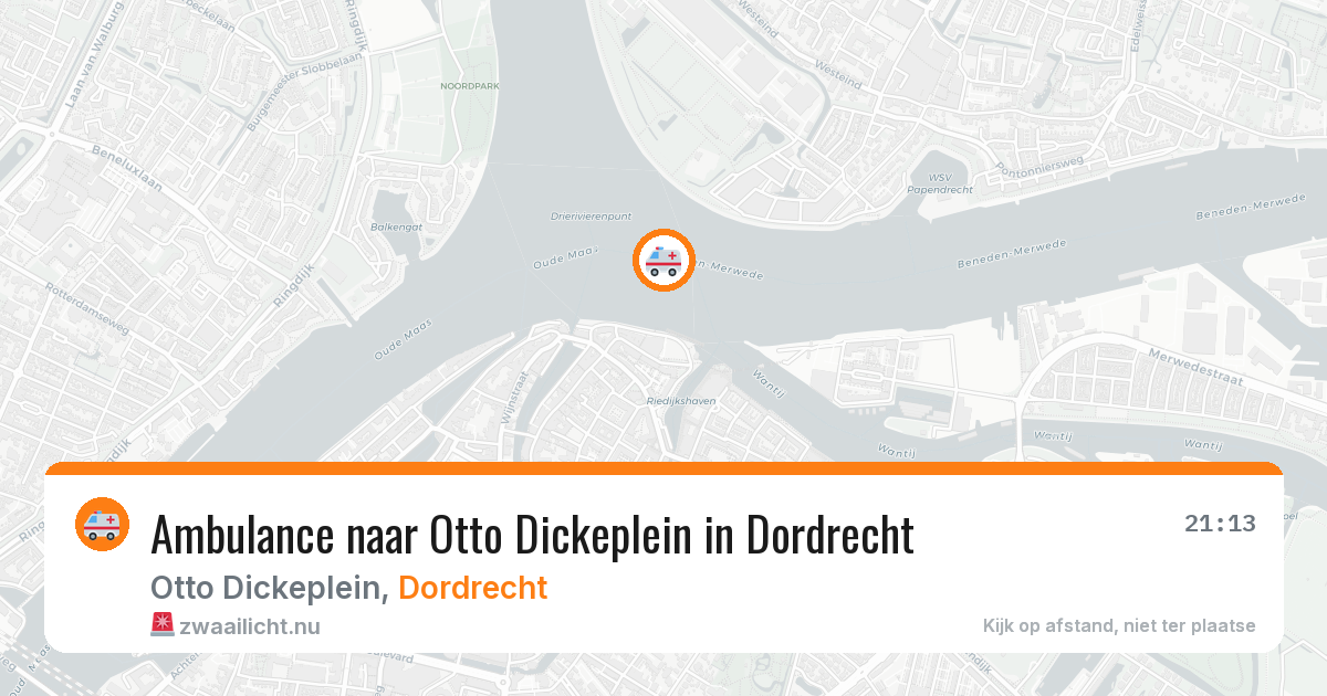 Ambulance naar Otto Dickeplein in Dordrecht — 19 jul 2026