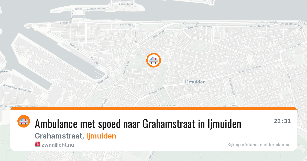 Ambulance met spoed naar Grahamstraat in Ijmuiden — 3 feb 2026
