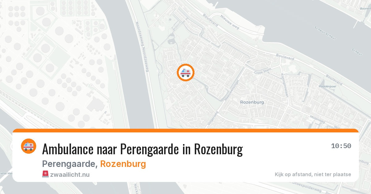 Ambulance naar Perengaarde in Rozenburg — 10 jul 2026
